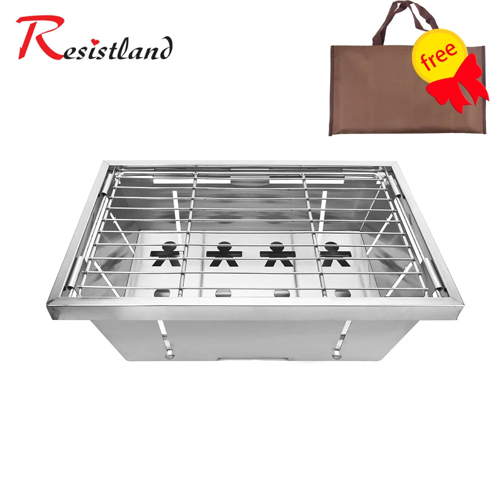 Camping Folding Removable IGT Wood Table Gas Stove Portable Lightweight Camp BBQ Grill Table Outdoor Picnic Fishing Table
