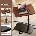 C-shaped Side Table Coffee Table Waterproof Living Room Sofa Table Height Adjustable And Flip-over Panel Load Capacity of 25kg