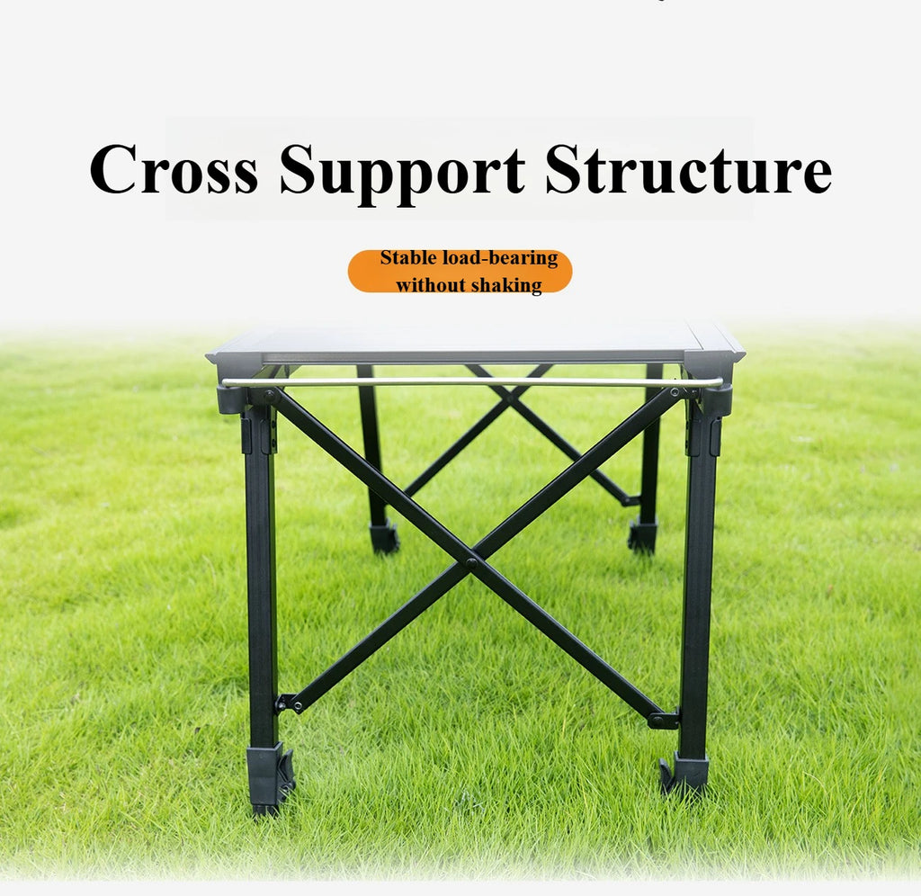 Mountainhiker Camping Folding Lift Removable Multi Unit IGT Table Gas Stove Portable Camp BBQ Grill Table Outdoor Picnic table