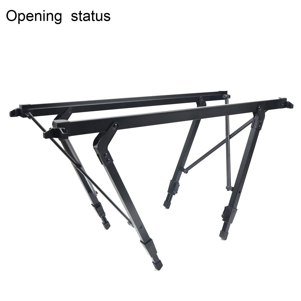 Camping Folding Removable IGT Wood Table Gas Stove Portable Lightweight Camp BBQ Grill Table Outdoor Picnic Fishing Table