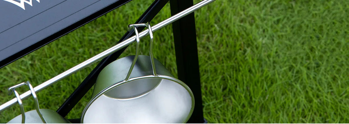 Mountainhiker Camping Folding Lift Removable Multi Unit IGT Table Gas Stove Portable Camp BBQ Grill Table Outdoor Picnic table