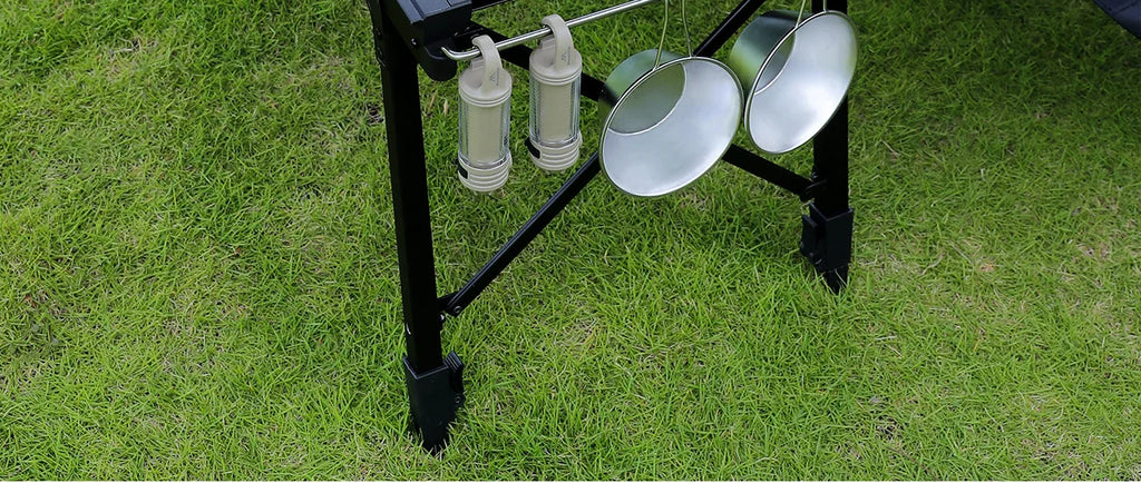 Mountainhiker Camping Folding Lift Removable Multi Unit IGT Table Gas Stove Portable Camp BBQ Grill Table Outdoor Picnic table