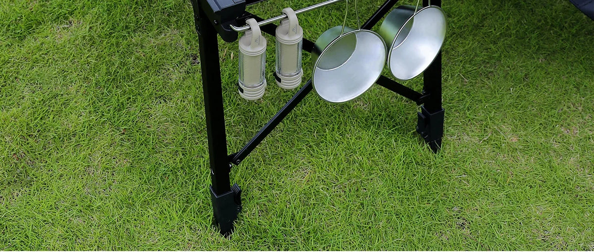 Mountainhiker Camping Folding Lift Removable Multi Unit IGT Table Gas Stove Portable Camp BBQ Grill Table Outdoor Picnic table