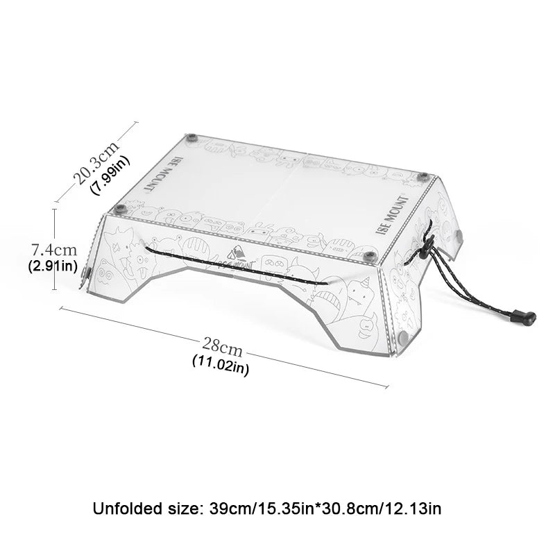 New Ultralight PP Folding Camping Table & Tray 97g Mini Portable Heavy Duty for Hiking Picnic Outdoor Travel Gear