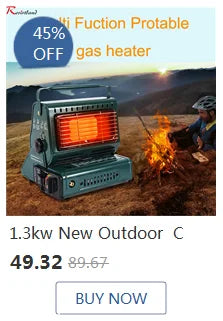 Camping Folding Removable IGT Wood Table Gas Stove Portable Lightweight Camp BBQ Grill Table Outdoor Picnic Fishing Table